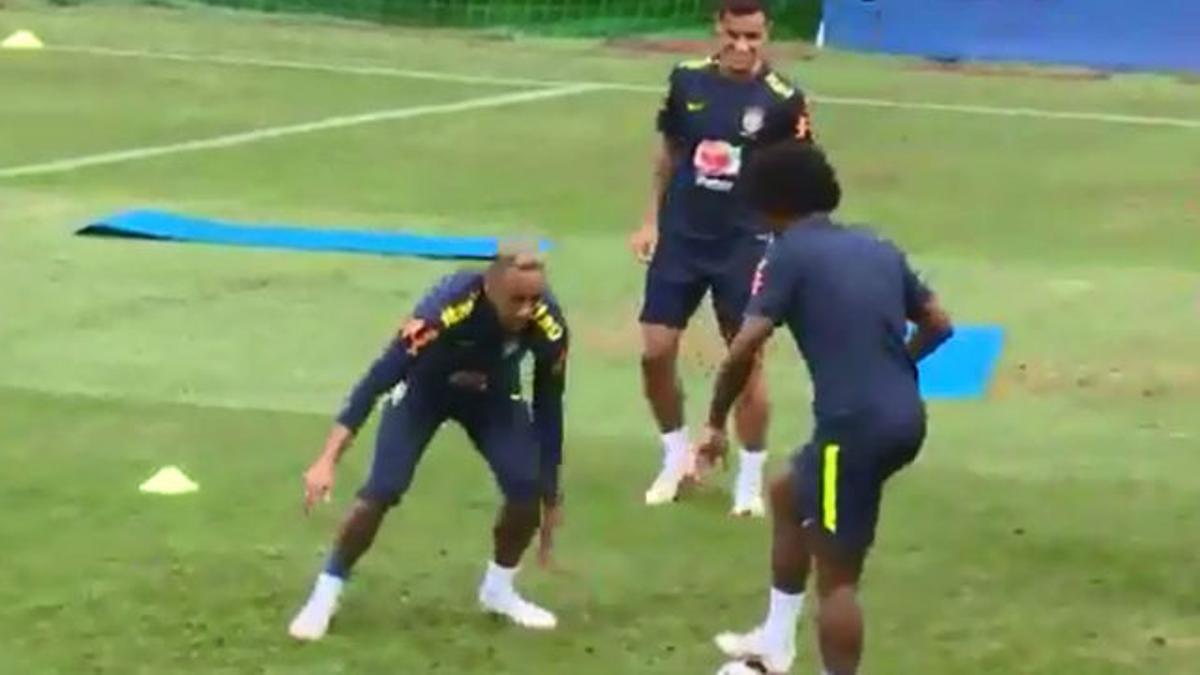 El momento exacto de la lesión de Neymar