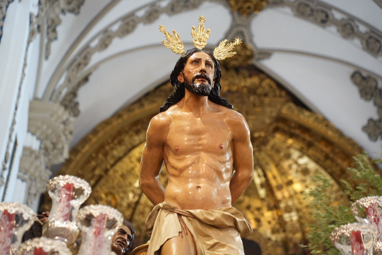 Nuestro Padre Jesús de la Columna de Lucena ya está en la iglesia San Francisco