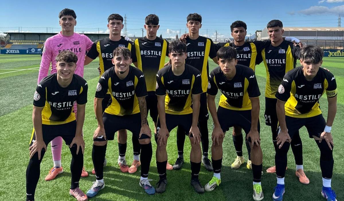 El juvenil del Roda logró la victoria ante el Talavera con un gol en el tiempo de descuento.