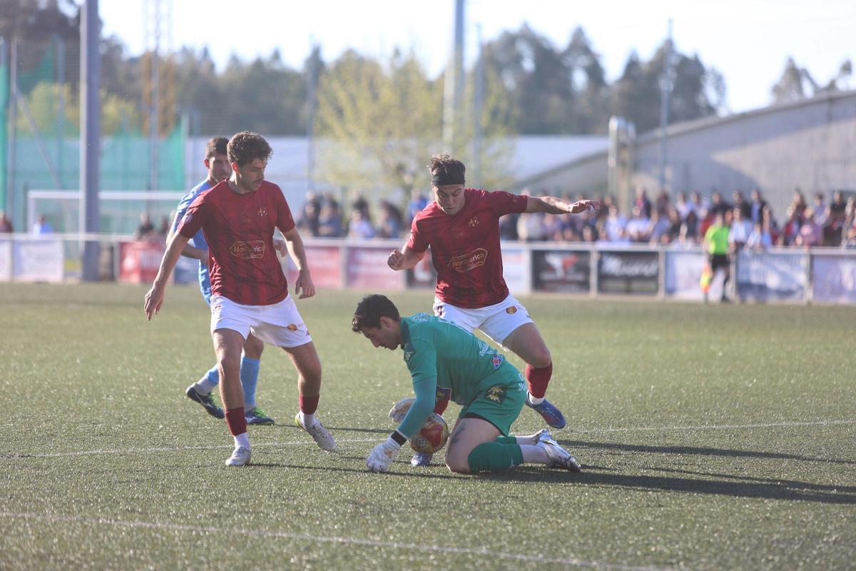 Un partido anterior del equipo estradense.