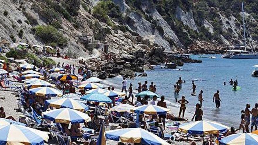 La playa de Cala d&#039;Hort, en una imagen de archivo.