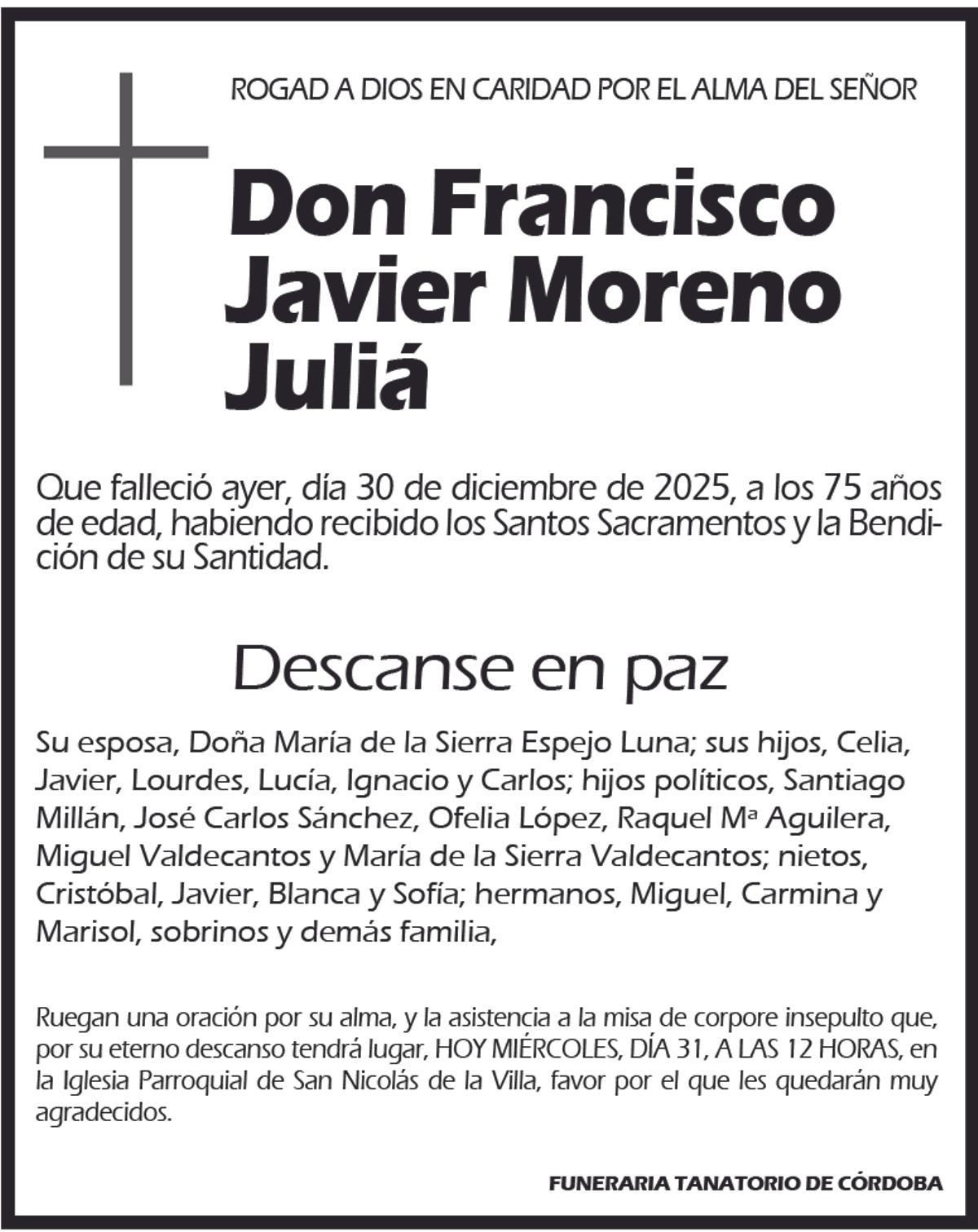 Francisco Javier Moreno Juliá