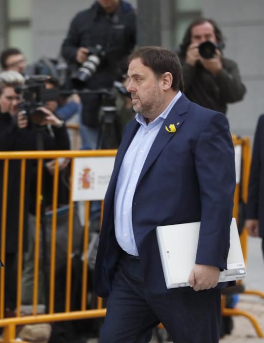 Llegada Junqueras a la Audiencia Nacional.