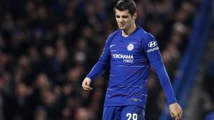 Álvaro Morata, con la camiseta del Chelsea.