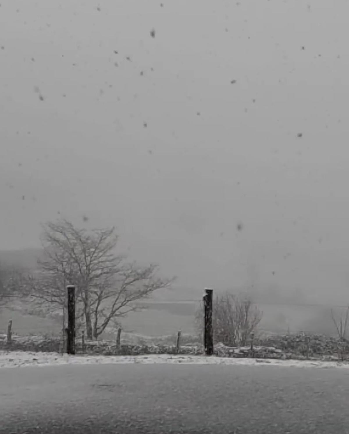 Nieve en Busmente, Villayón.