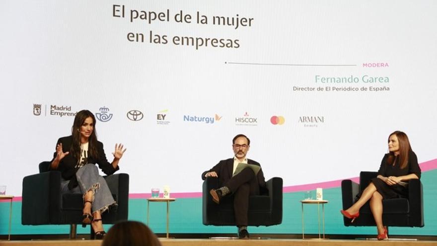 Begoña Villacís, vicealcaldesa de Madrid; Fernando Garza, director de El Periódico de España y Victoria Gámez Simarro, Directora de Soluciones Tecnológicas de Naturgy. | -