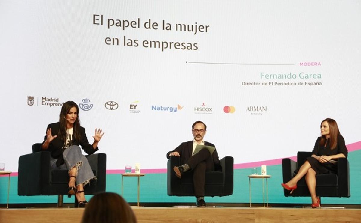 Begoña Villacís, vicealcaldesa de Madrid; Fernando Garza, director de El Periódico de España y Victoria Gámez Simarro, Directora de Soluciones Tecnológicas de Naturgy. | -