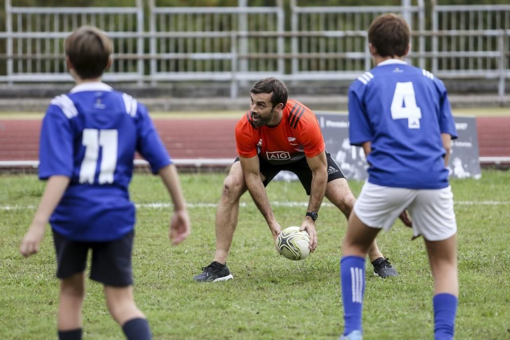 Entrenamiento de los All Blacks en San Lázaro