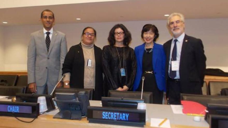 Regidor en la ONU junto a representantes de islas Mauricio, Kiribati y el FMI. | ulpgc