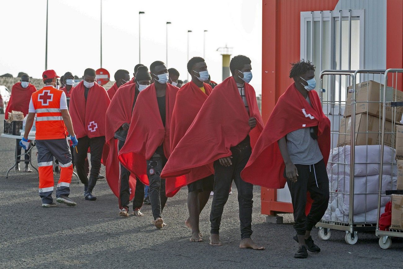 Llegada de migrantes a Canarias