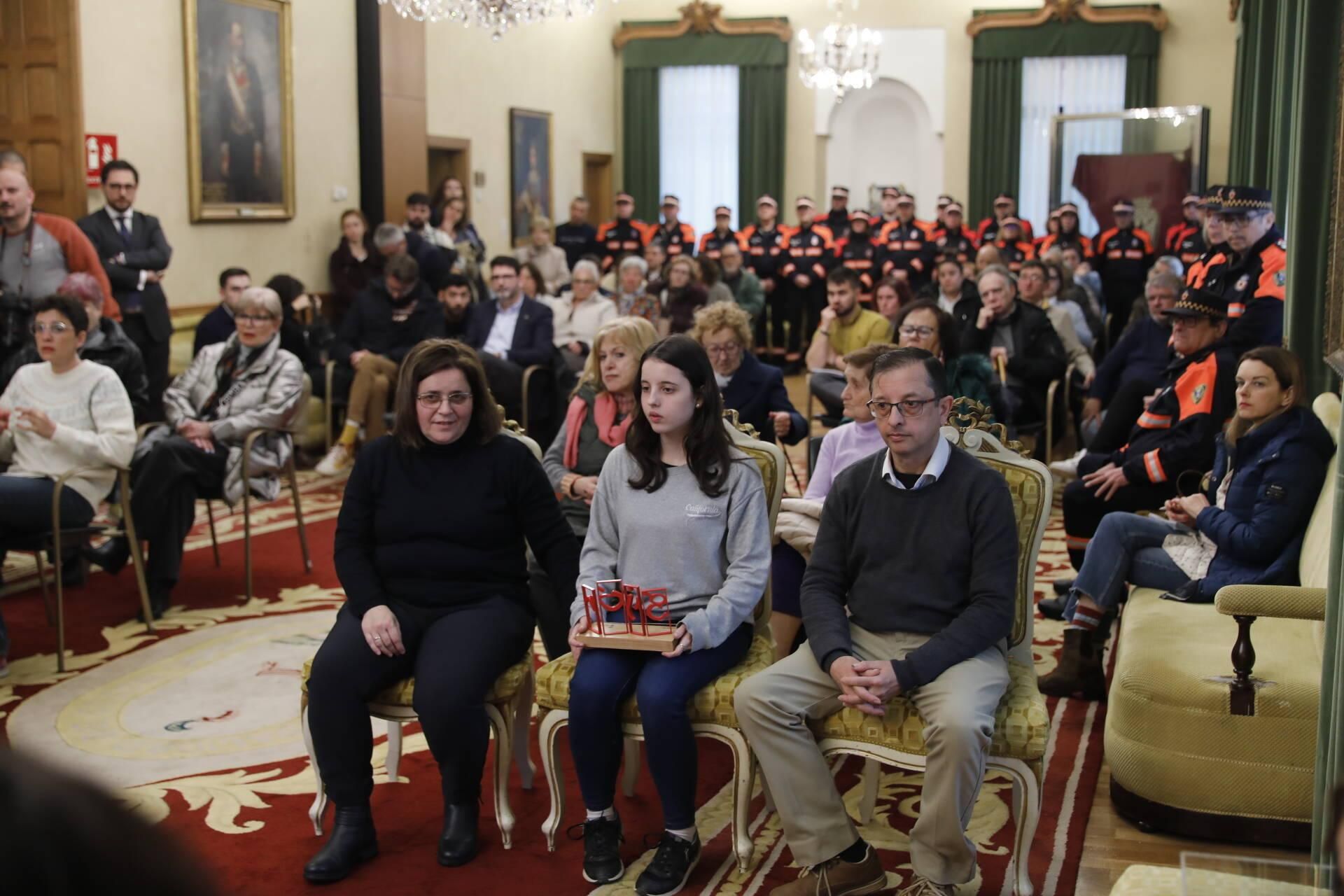 Emotivo homenaje a Inés Sánchez, la voluntaria de Protección Civil gijonesa fallecida en un accidente de tráfico en León