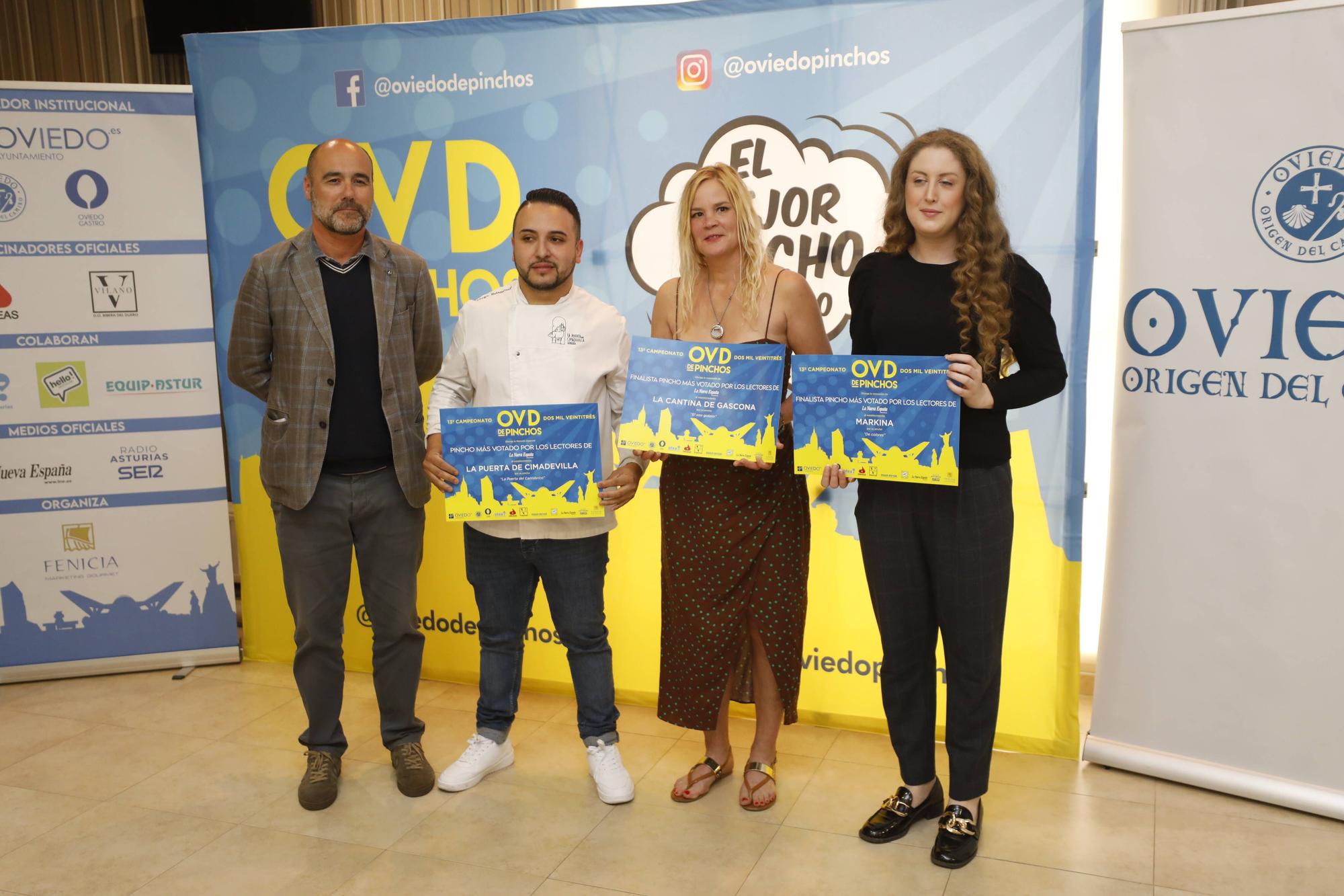 En imágenes: Entrega de los Premios del XIII Campeonato de Pinchos de Oviedo