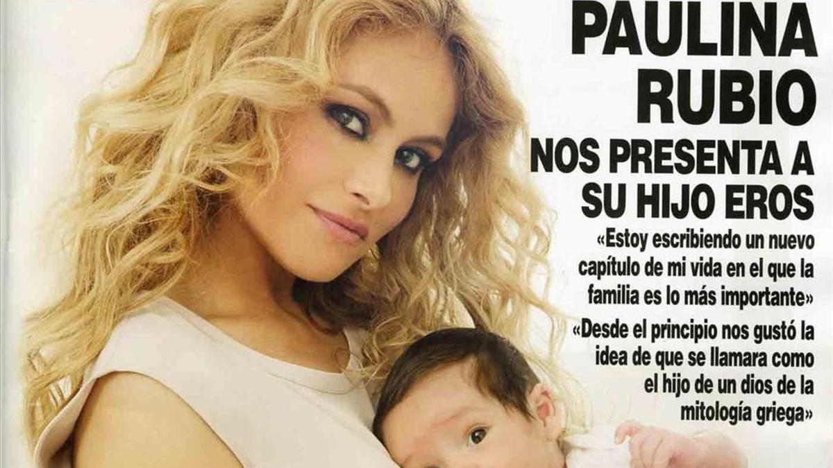 Paulina Rubio presenta a su segundo hijo