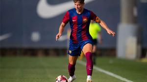 ¡Golazo de Estanis Pedrola en el amistoso del Barça Atlètic! Jugada individual, recorte y directo a la escuadra