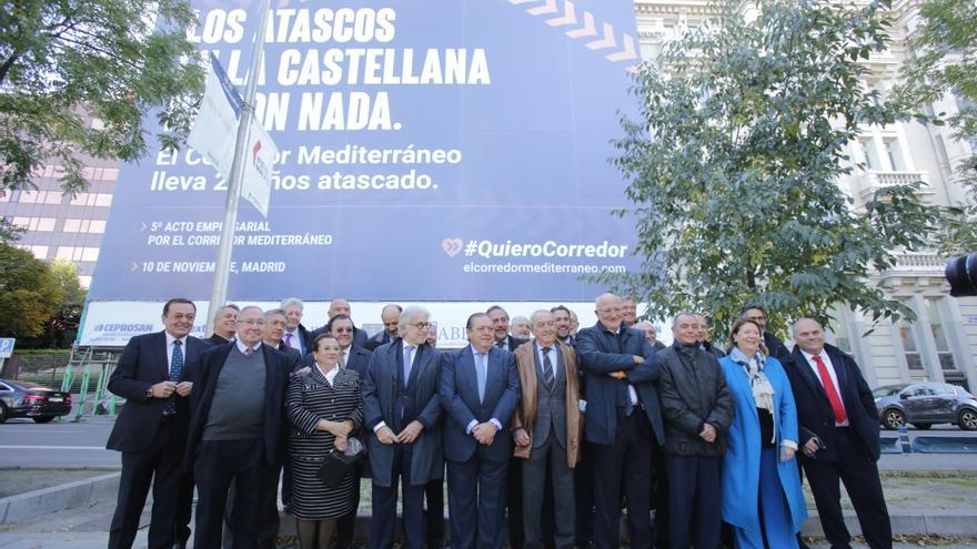 Empresarios de Castellón y la Comunitat reivindican el corredor mediterráneo en Madrid