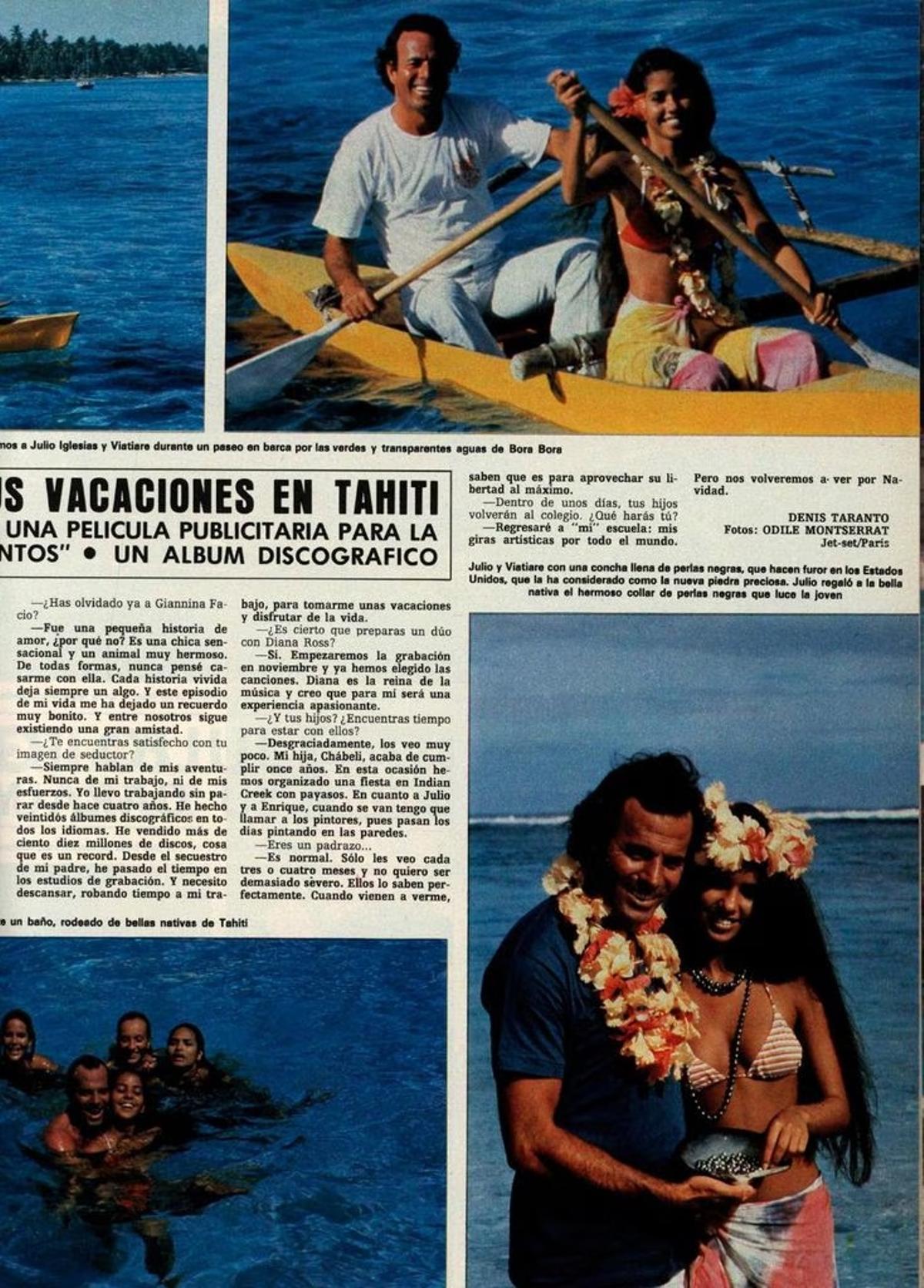 Un recorte de la revista '¡Hola!'.