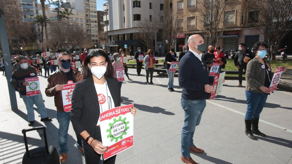 La concentración ante la Subdelegación del Gobierno