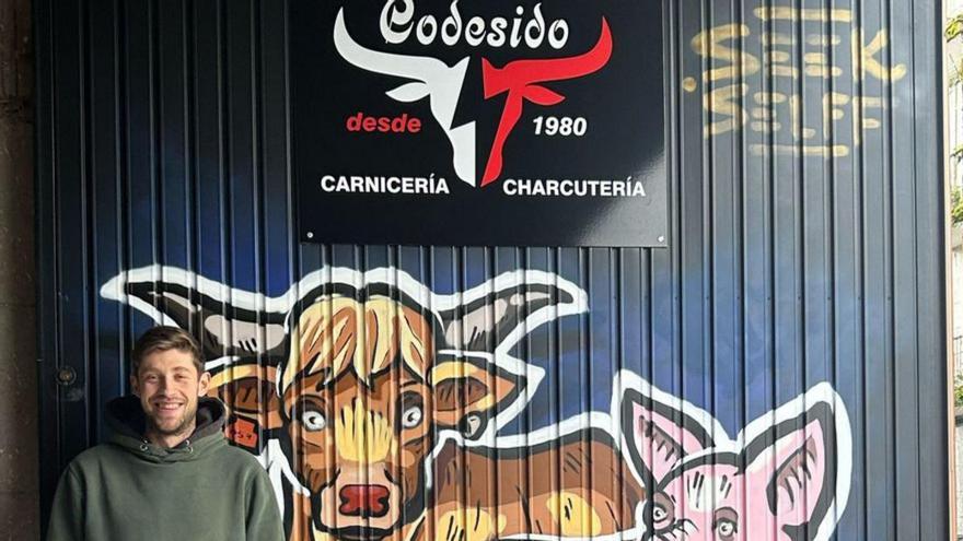 Carnicería Codesido encargó a Seek un mural personalizado.