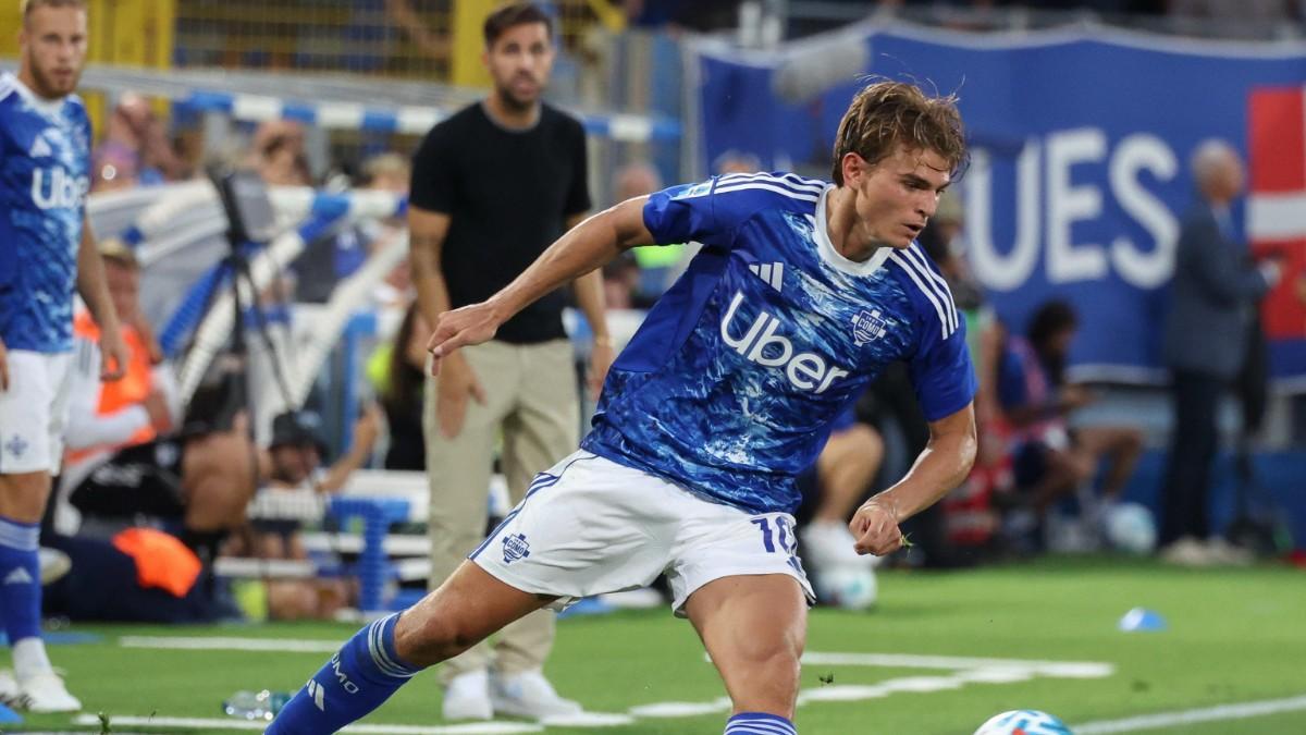 Cesc Fàbregas e Nico Paz, in una partita del Como 1907 in Serie A