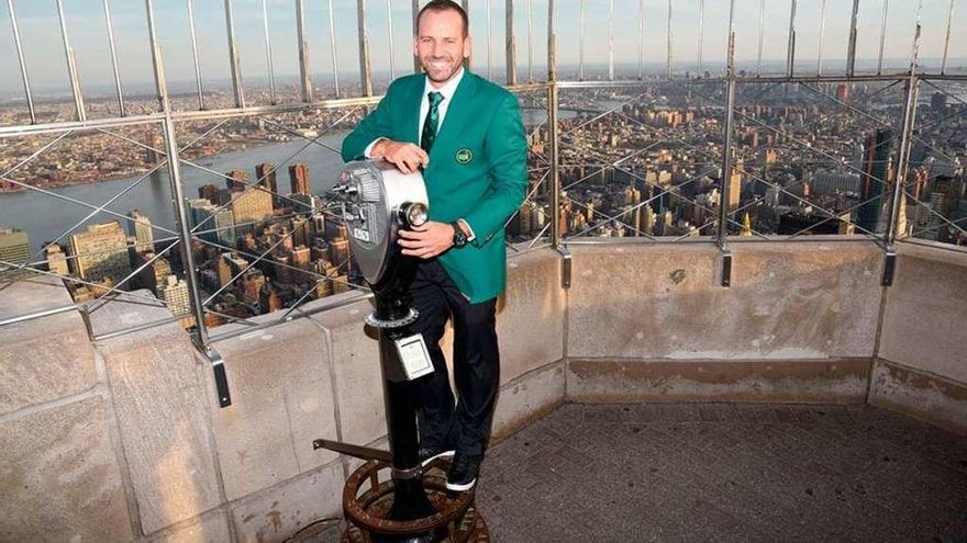 Sergio García, en el Empire State.