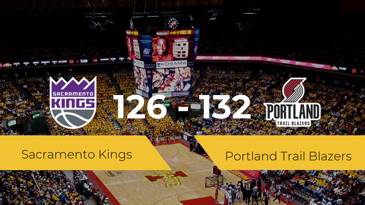 Portland Trail Blazers consigue ganar a Sacramento Kings (126-132)