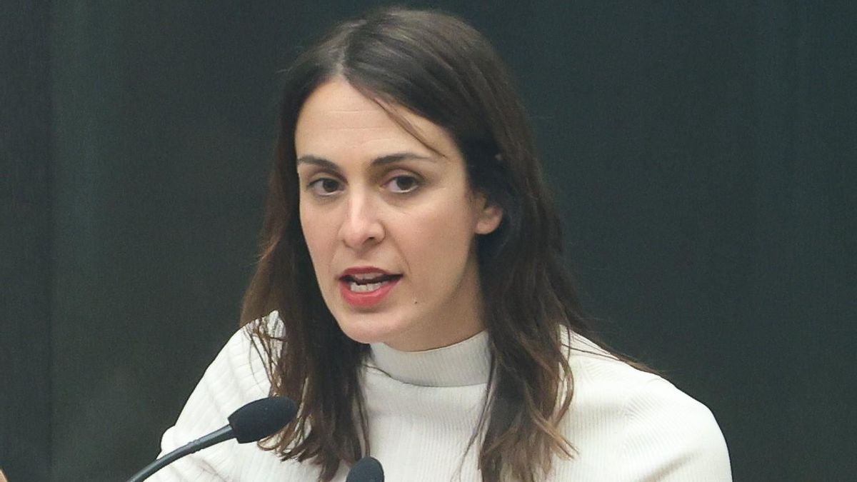 La portavoz de Más Madrid en el Ayuntamiento, Rita Maestre, durante una sesión ordinaria del Pleno del Ayuntamiento, el pasado abril.