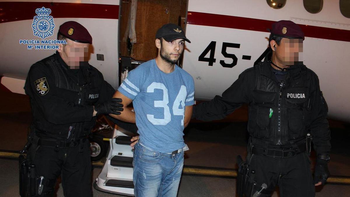 Morate llega a España, tras ser detenido en Rumanía.