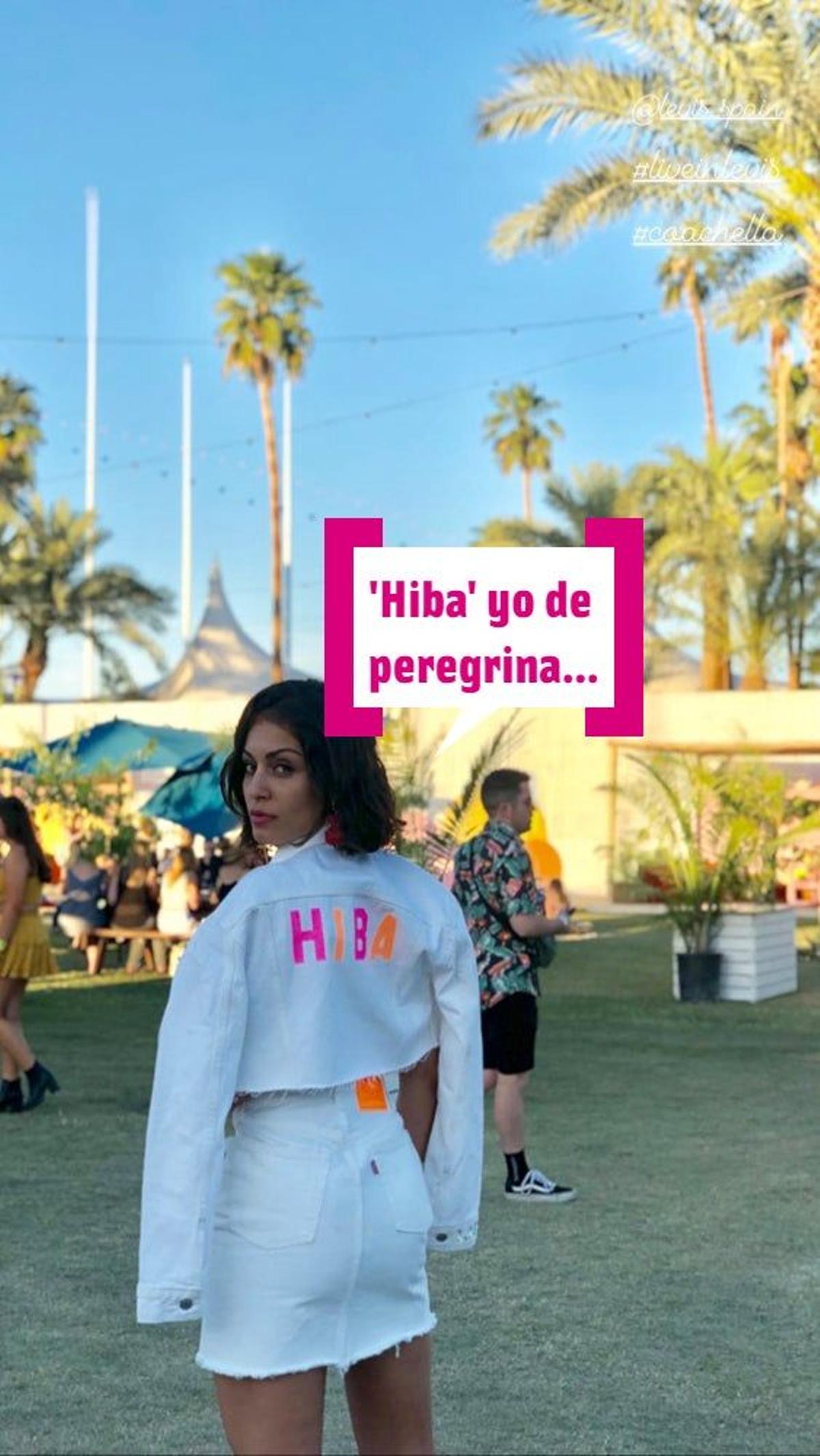 Hiba Abouk posturea en Coachella