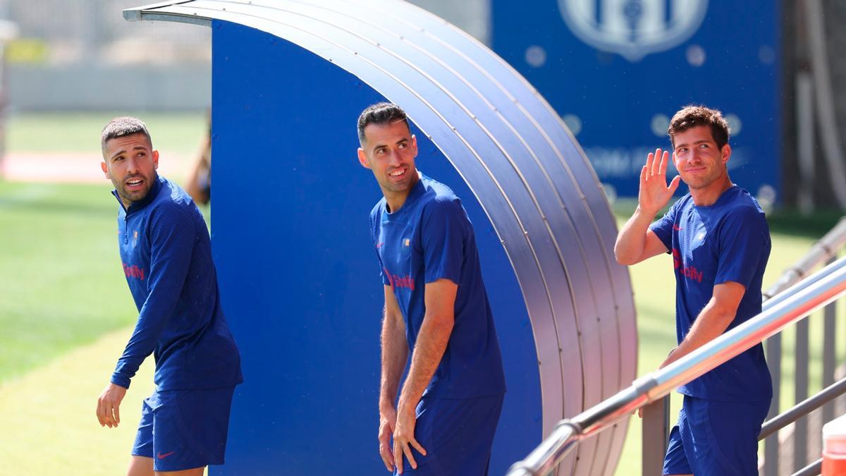 FC Barcelona Barça Mallorca Busquets y Alba, titulares