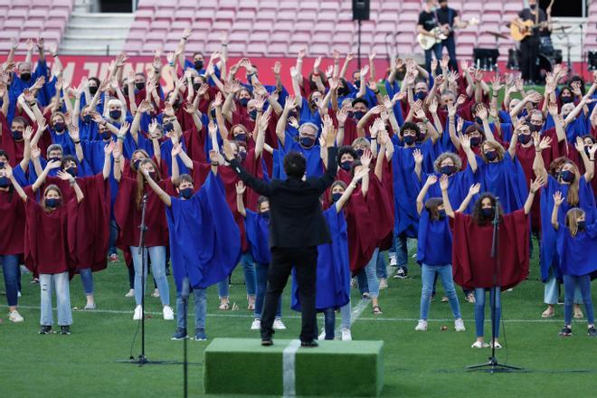 Presentación de la nueva camiseta del Barça 2021-2022