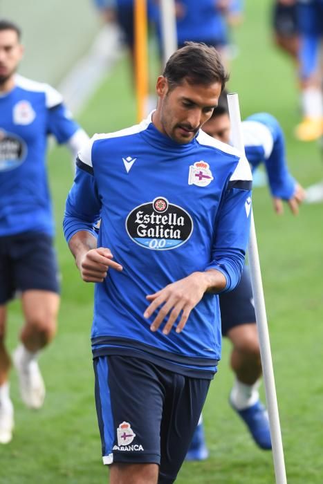 Sesión a puerta cerrada en Riazor