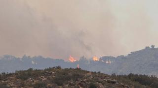 El violento incendio de la Catalunya Nord y Portbou quema cerca de 1.000 hectáreas y alcanza el parque de l'Albera