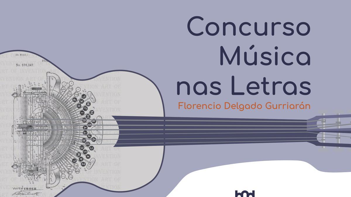 Cartaz do Concurso Música nas Letras.