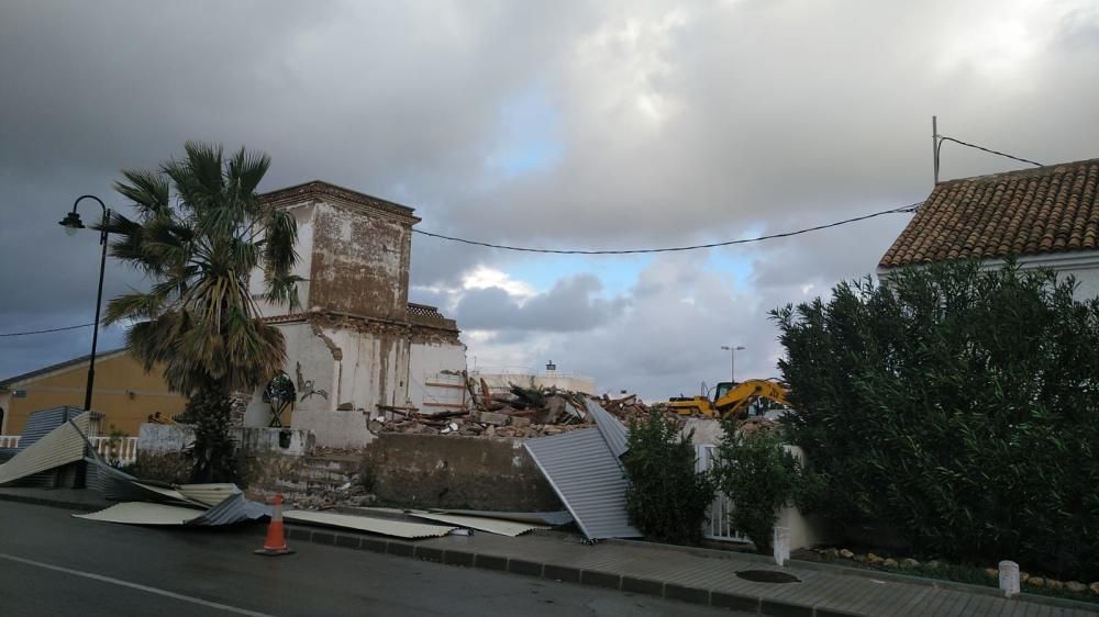 La borrasca Gloria se ceba con Cabo de Palos