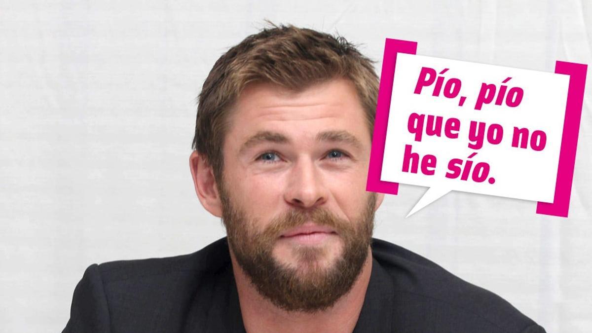 Chris Hemsworth con americana negra