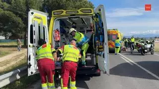 Siete ciclistas heridos tras ser arrollados por un coche en la M-600 en Brunete