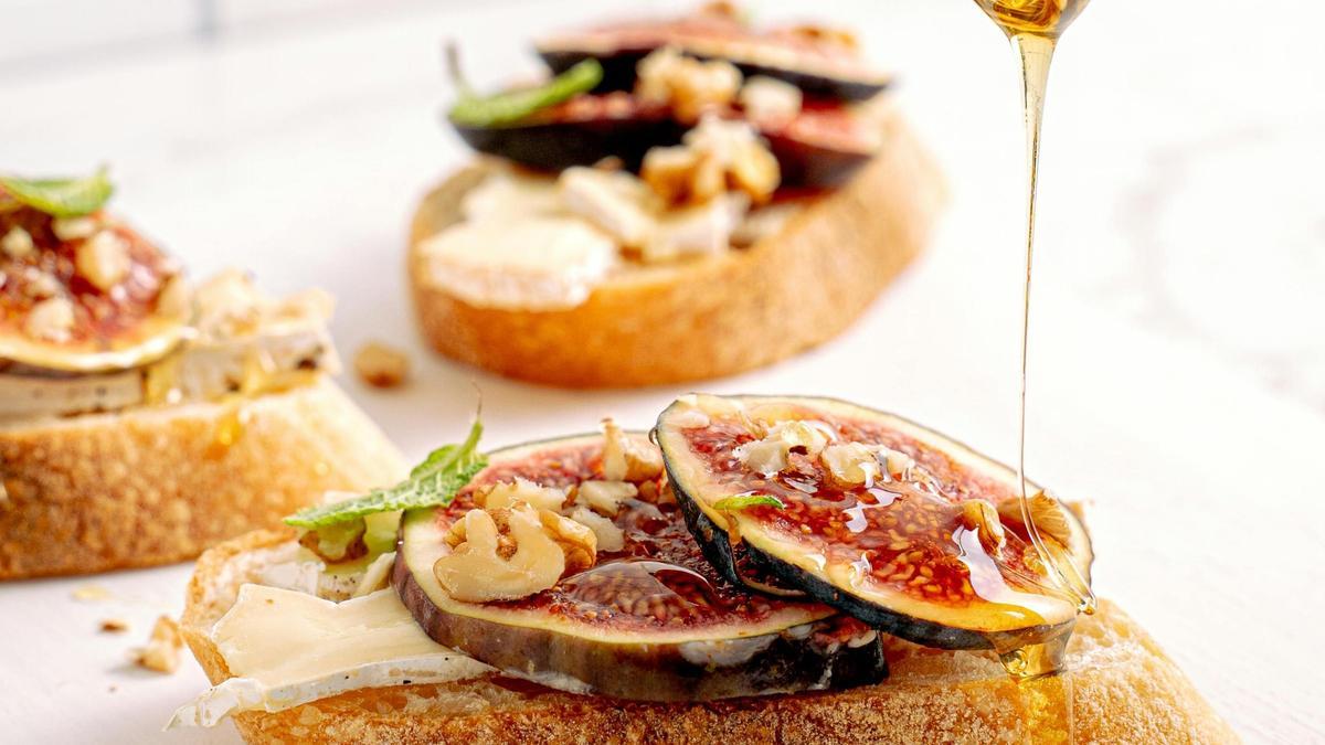 Tostada con miel.