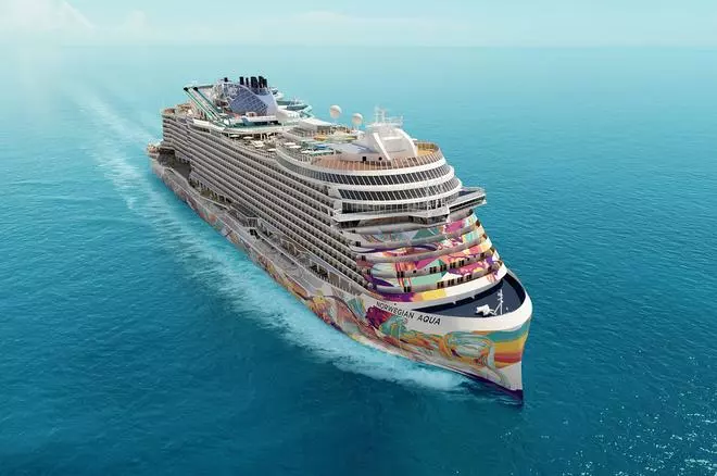 Norwegian Aqua, el primer crucero de la clase Prima Plus de NCL está listo para zarpar en 2025