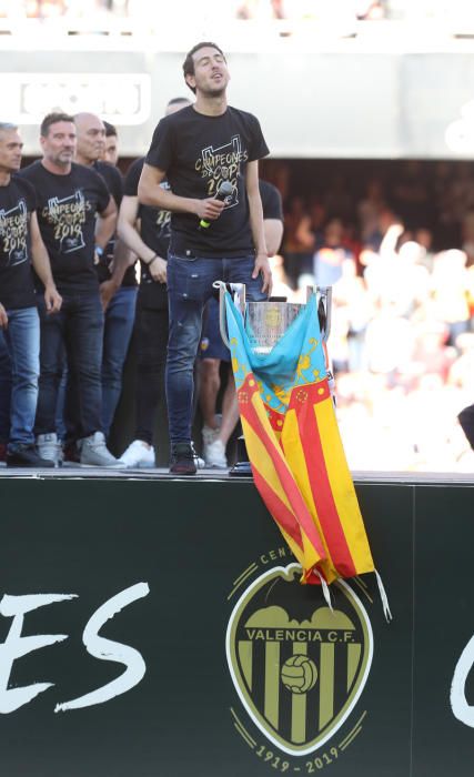 Celebración del Valencia CF campeón de Copa