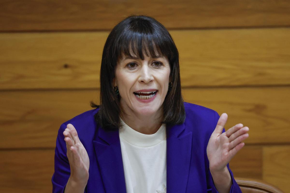 Ana Pontón durante su turno este miércoles en la Cámara autonómica