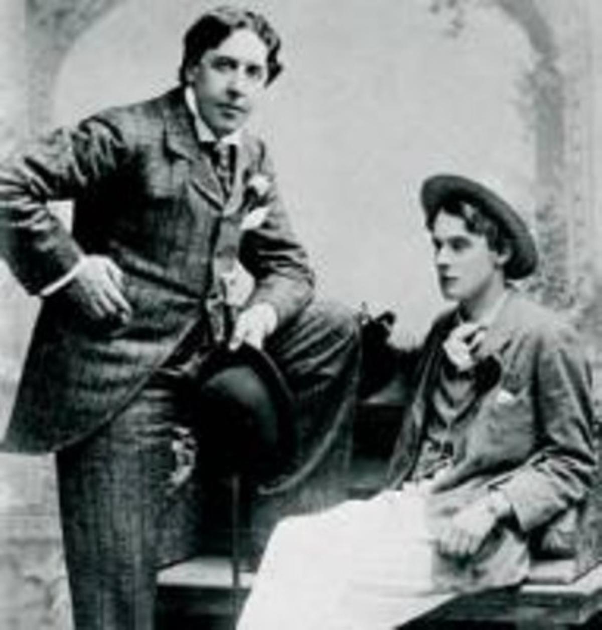 Oscar Wilde i lord Alfred Douglas, el 1893, a Oxford. Oscar Wilde i lord Alfred Douglas, el 1893, a Oxford.