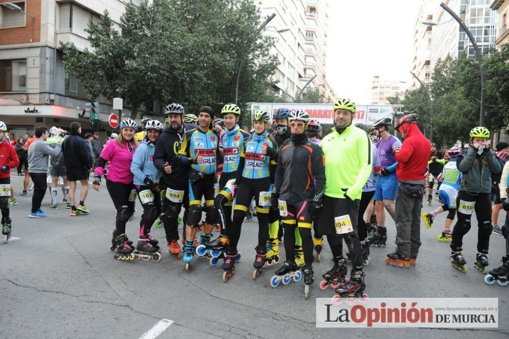 Murcia Maratón. Salida patinadores