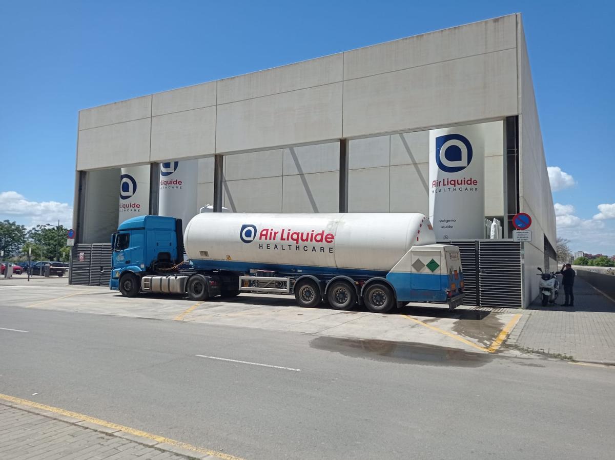 Depósito en el hospital La Fe.