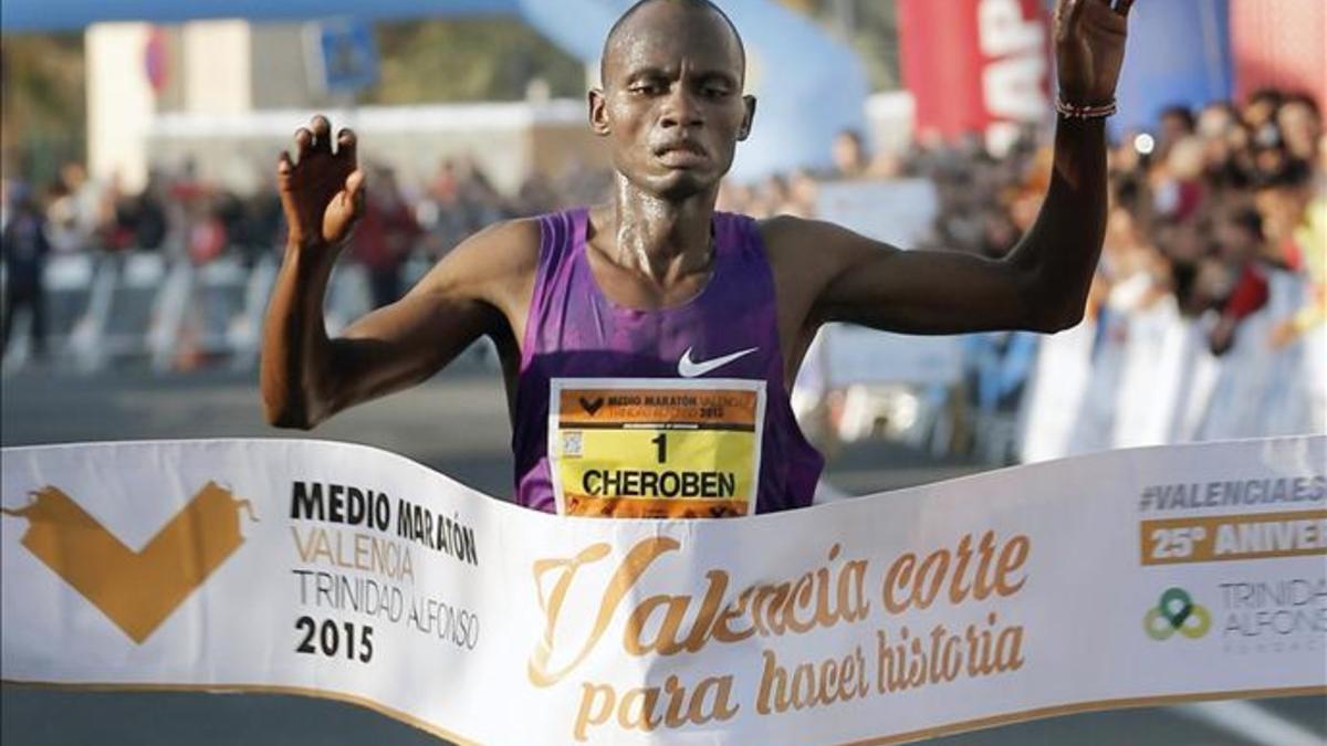 Cheroben en el medio maratón de Valencia 2015