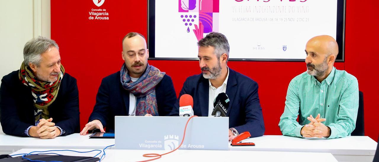 La presentación de la feria del vino Castes, ayer.