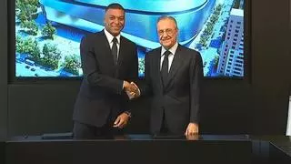 Así fue la presentación de Mbappé con el Real Madrid en el Santiago Bernabéu