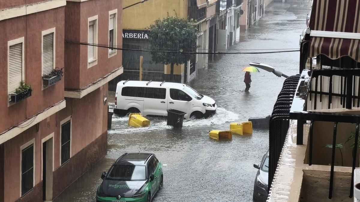 Efectos de la inundación sufrida en Carcaixent el pasado 11 de octubre.