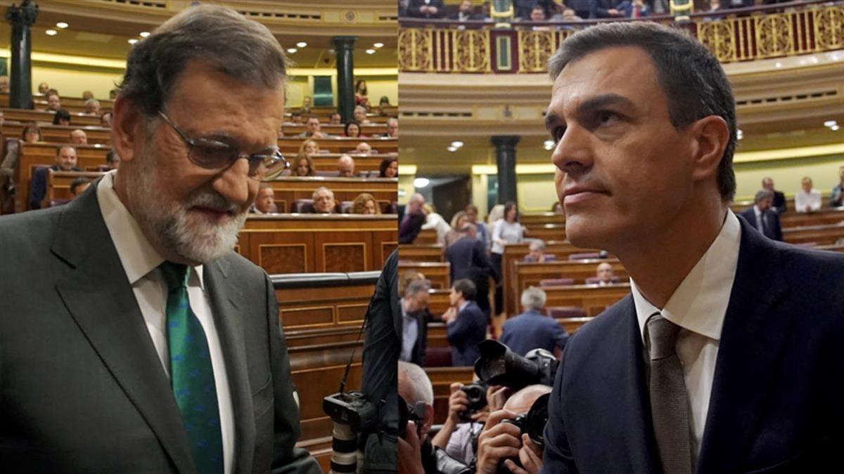 Mariano Rajoy y Pedro Sánchez moción censura