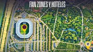 Fan zones de Atlético y Real Sociedad en Sevilla: dónde están y cómo llegar a La Cartuja para la final de la Copa del Rey