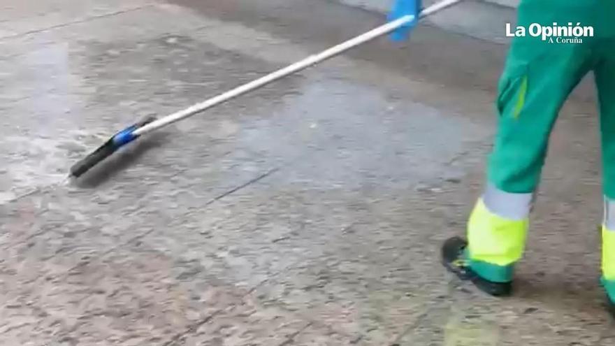 Las intensas lluvias provocan inundaciones en el mercado de Monte Alto
